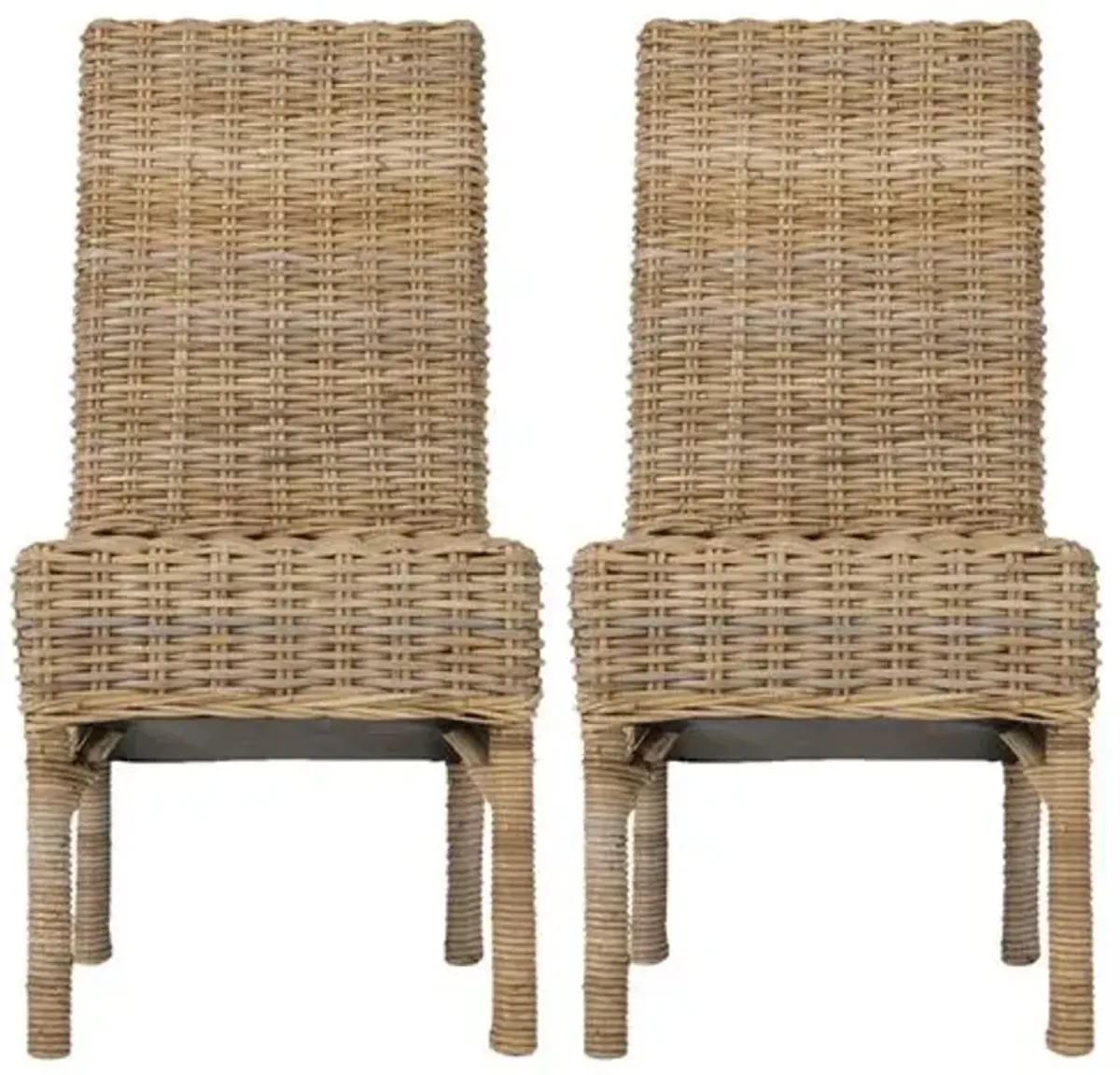 Set of 2 Murphy Side Chairs - Taupe - Brown