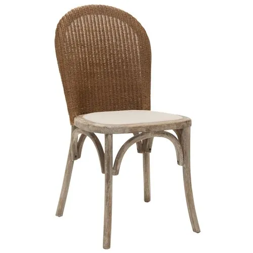 Set of 2 Beau Side Chairs - Beige Linen