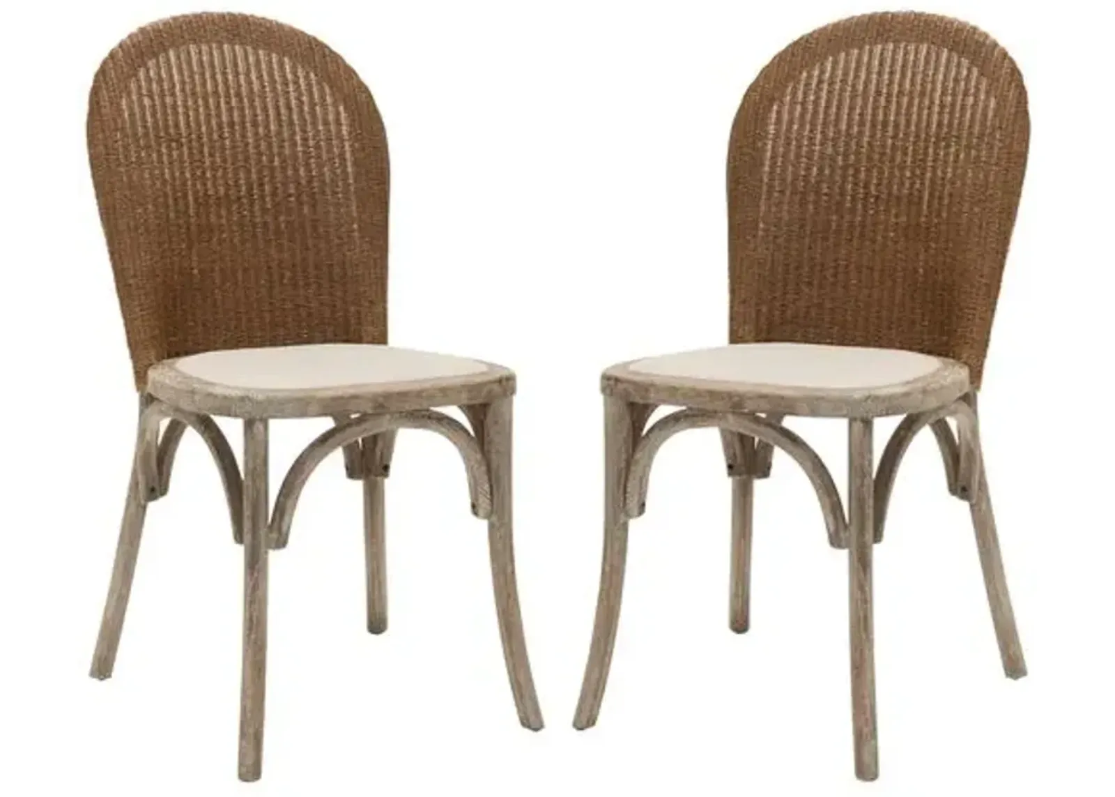 Set of 2 Beau Side Chairs - Beige Linen