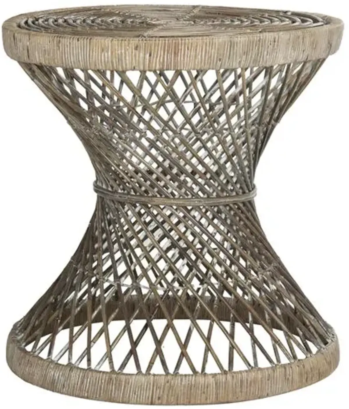 Malkin Side Table - Graywash - Beige