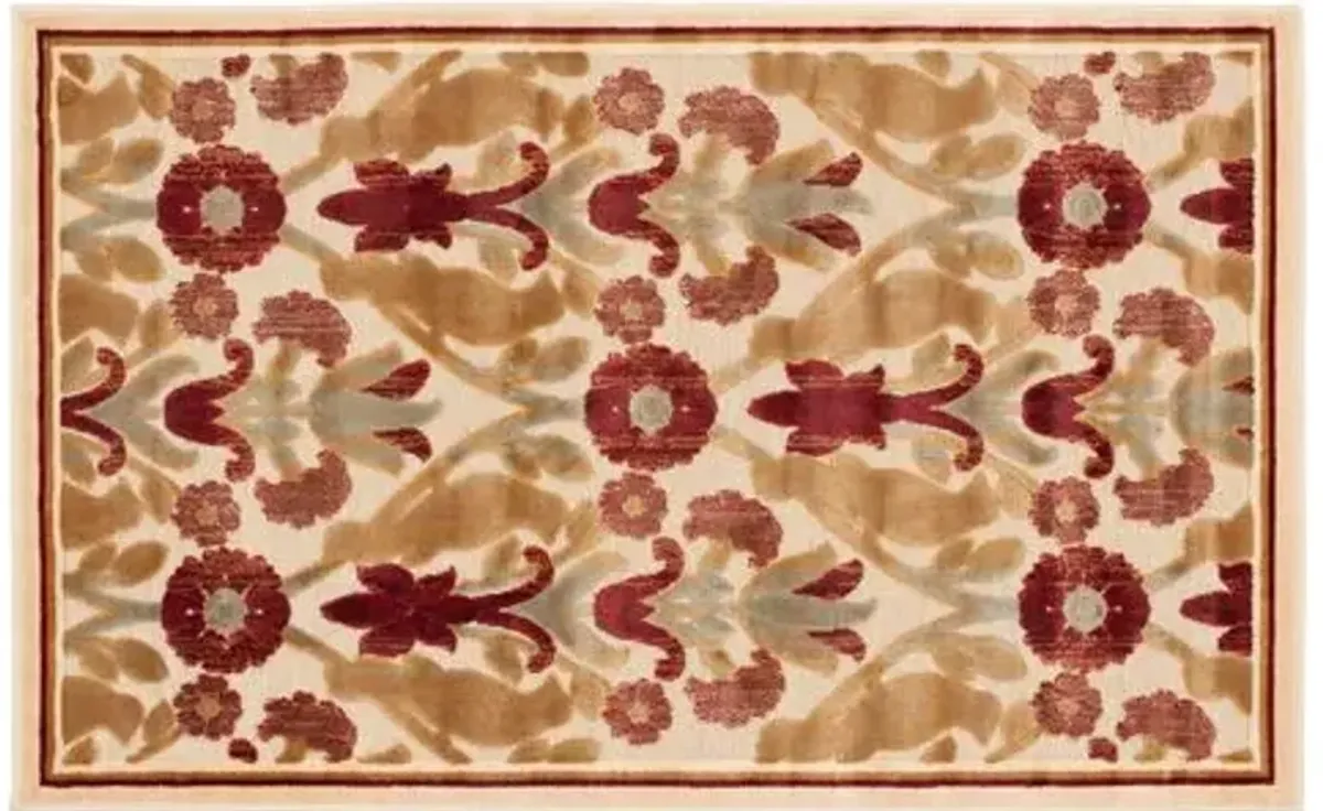 Dillon Rug - Red - Beige - Beige