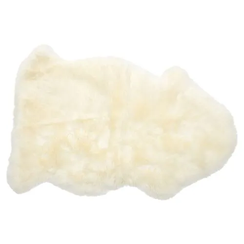 2'x3' Sheepskin Rug - Natural - Ivory - Ivory