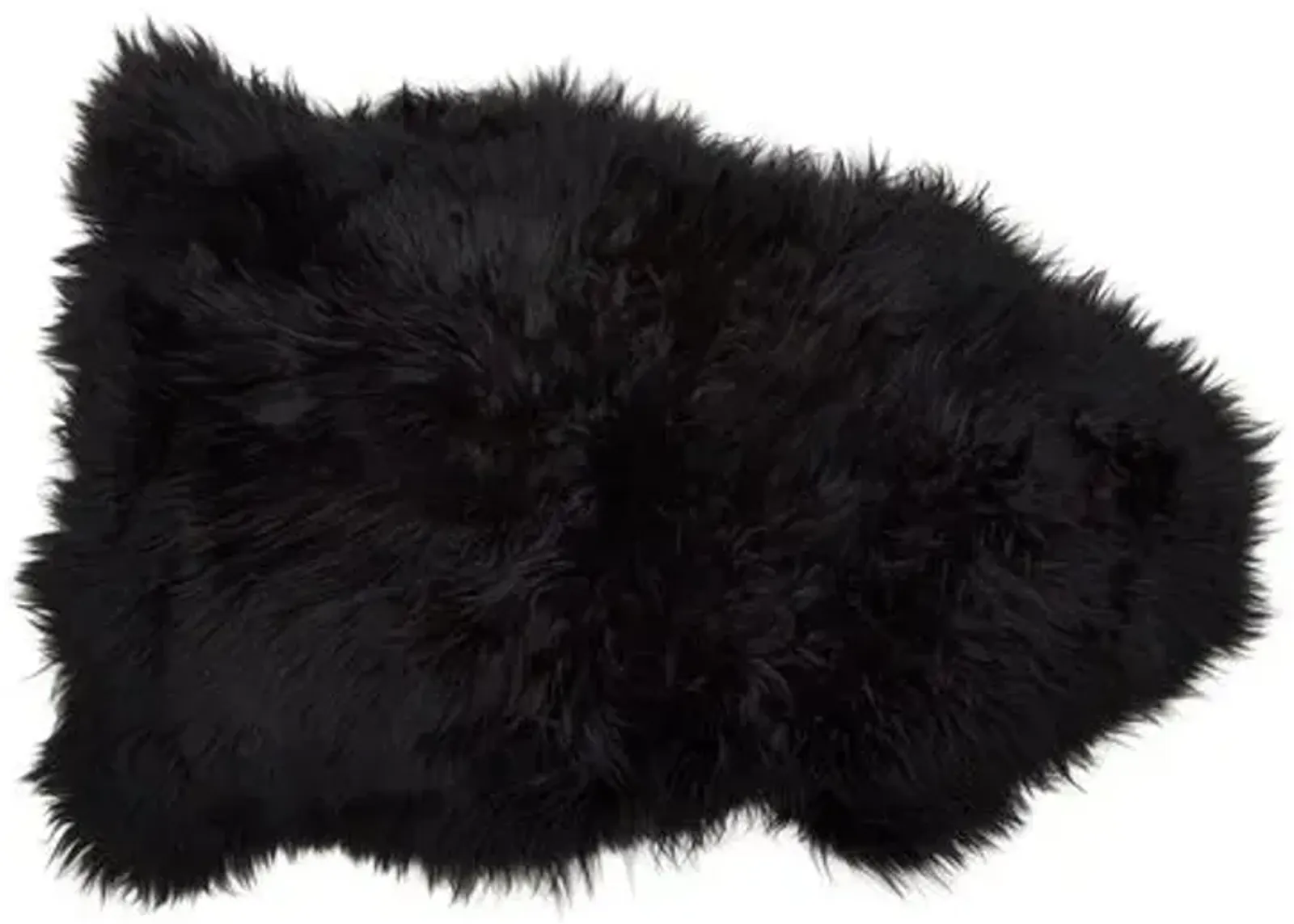 Sheepskin Rug - Black - natural - Black