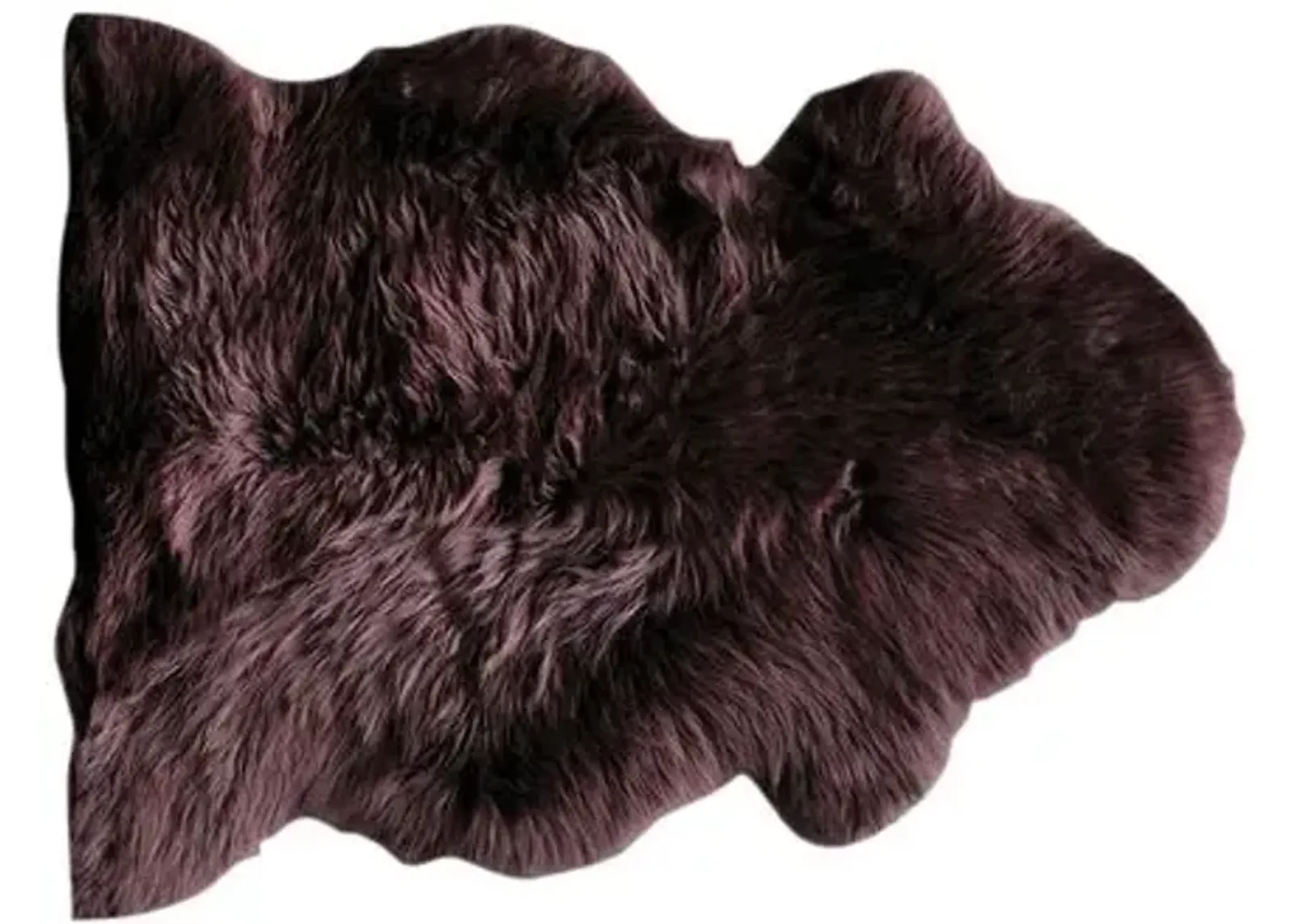 Sheepskin Rug - Chocolate - natural - Black - Black