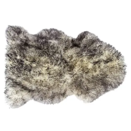 Sheepskin Rug - Gradient Gray - natural - Gray