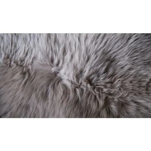 2'x3' Adrien Sheepskin Rug - Taupe - natural - Gray - Gray