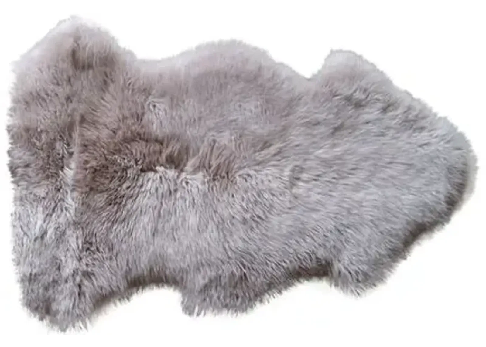 2'x3' Adrien Sheepskin Rug - Taupe - natural - Gray - Gray