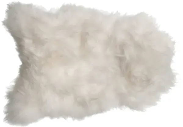 2'x3' Icelandic Sheepskin Rug - Natural - White - White