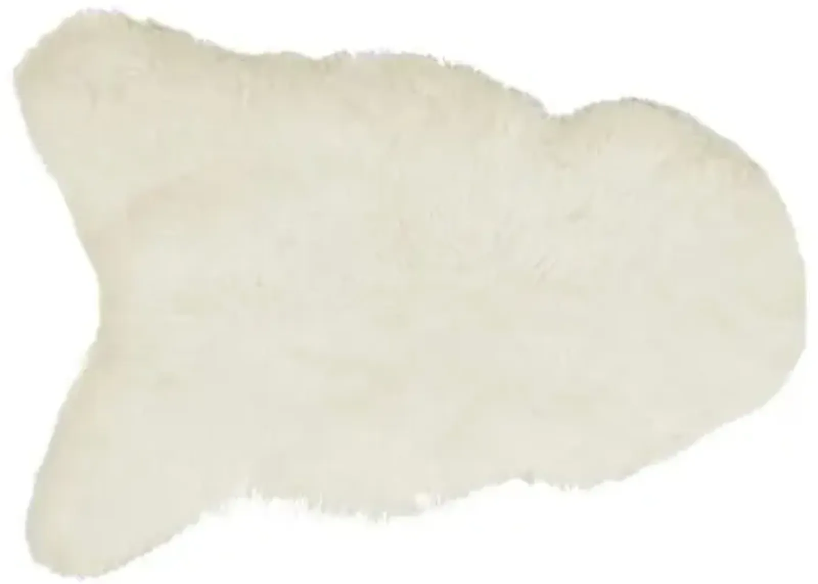 2'x3' Icelandic Sheepskin Rug - White - natural - White