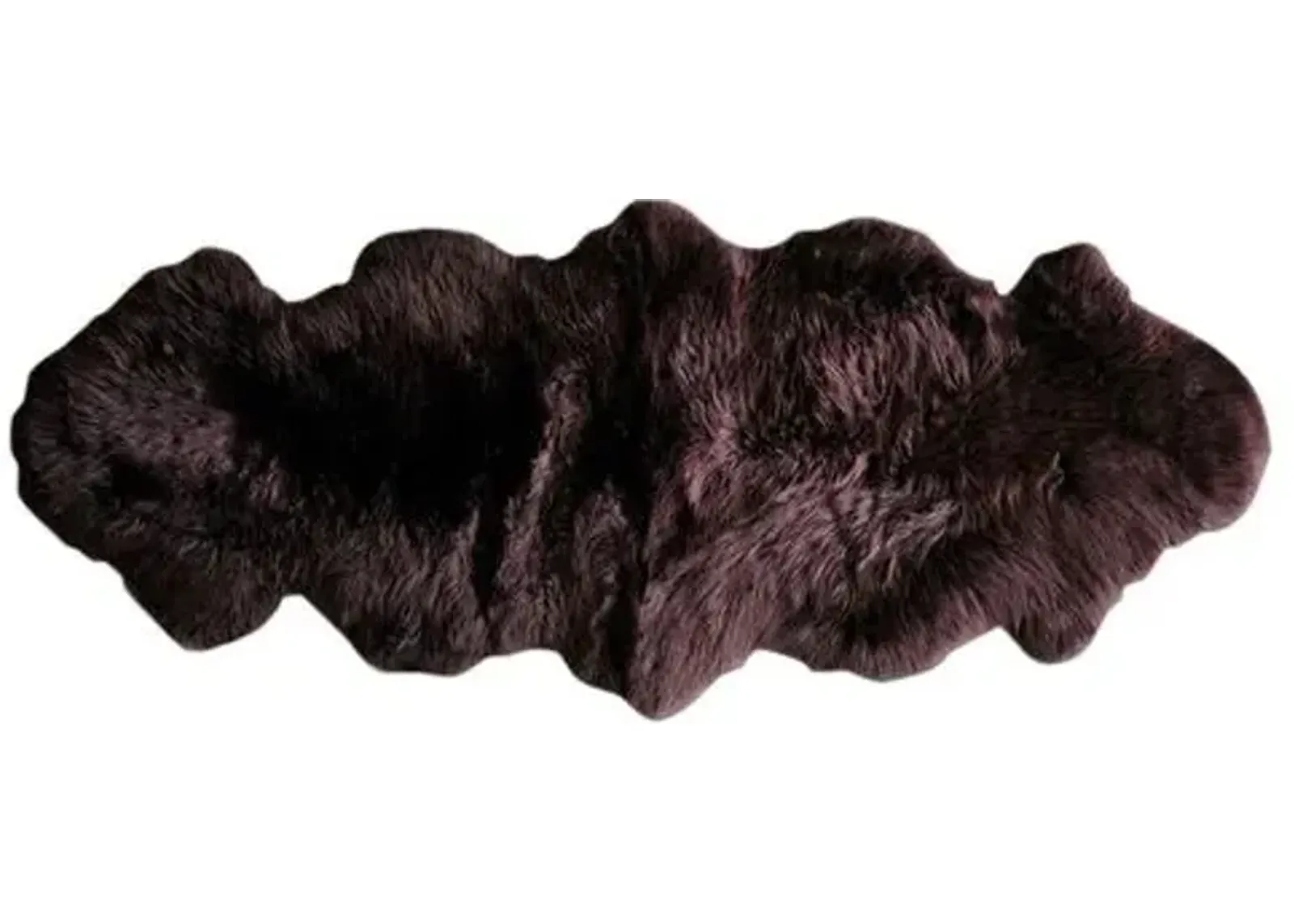 Sheepskin Rug - Chocolate - natural - Black - Black