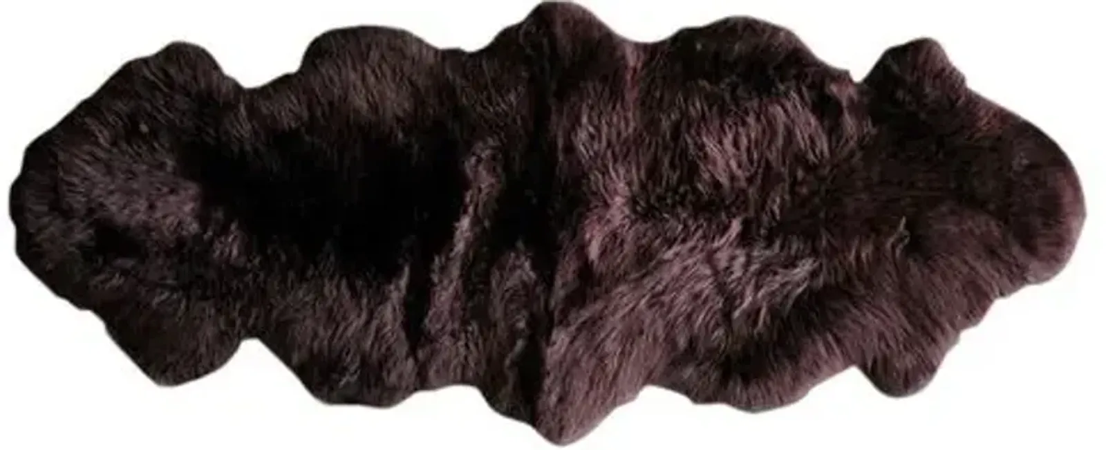 Sheepskin Rug - Chocolate - natural - Black - Black