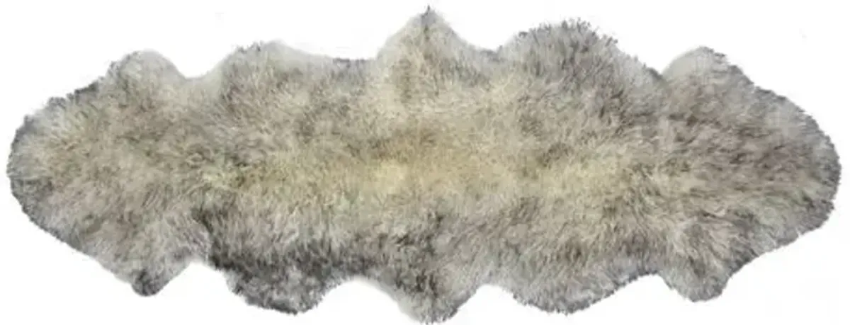 Sheepskin Rug - Gradient Gray - natural - Gray