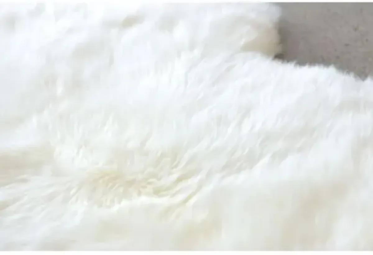 4'x6' Wellington Sheepskin - Ivory - natural