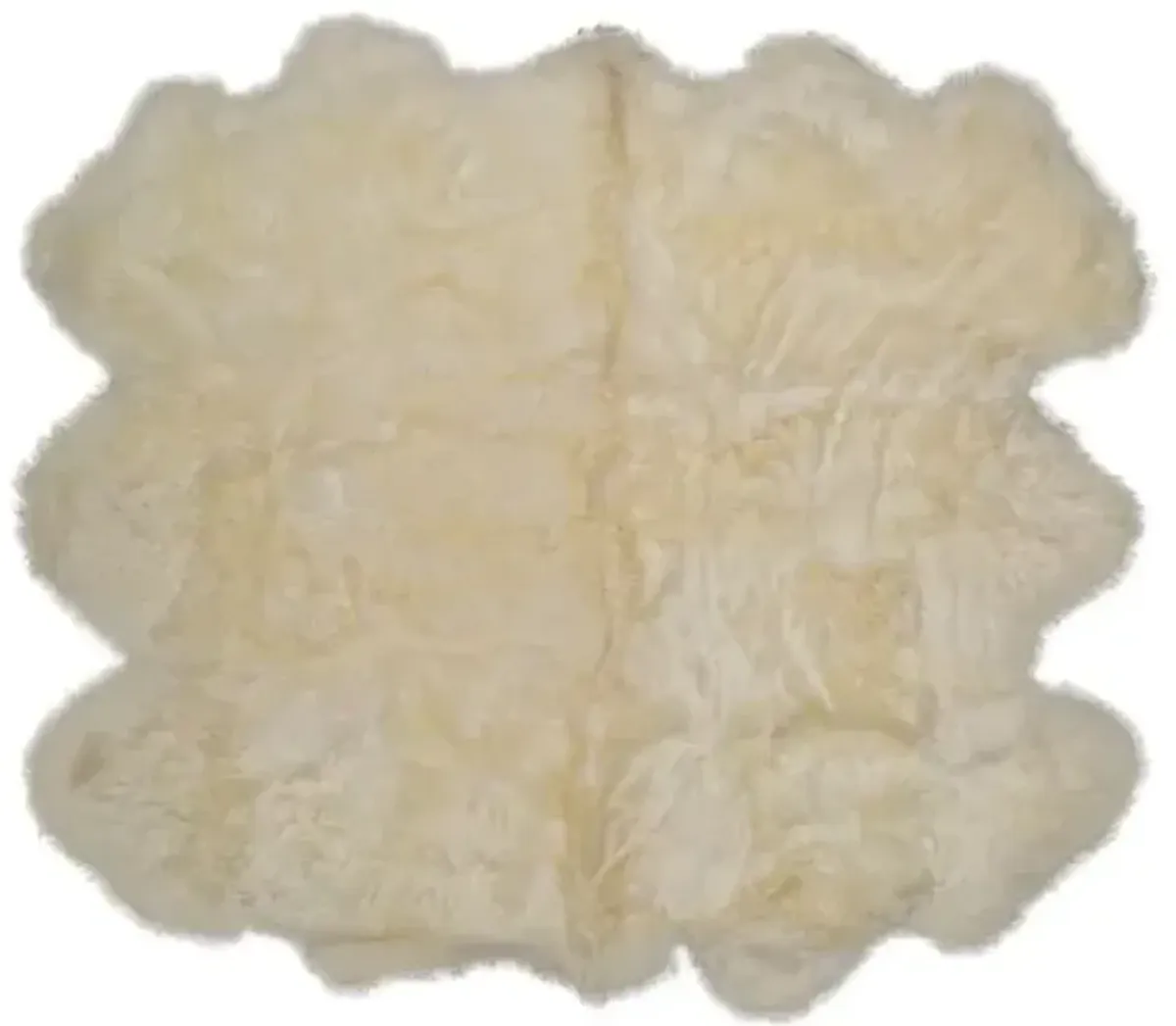 5'9"x6' Wellington Sheepskin Rug - Gold - natural - Beige - Beige