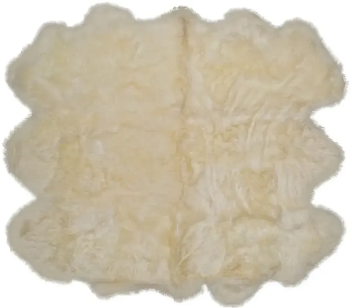 5'9"x6' Wellington Sheepskin Rug, Gold