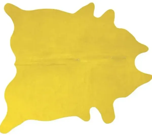 6'x7' Daisy Hide - Yellow - natural