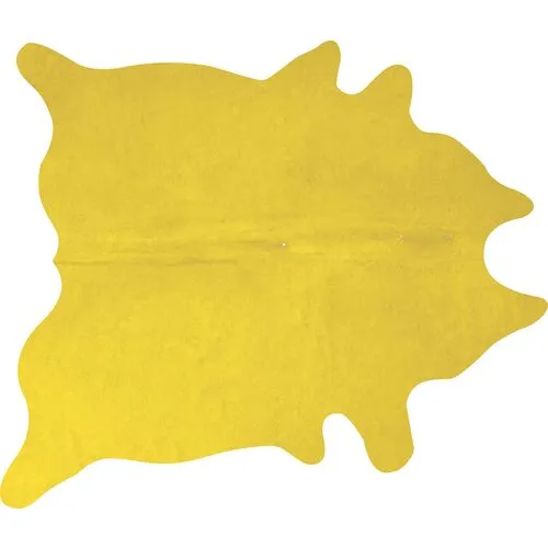 6'x7' Daisy Hide - Yellow - natural