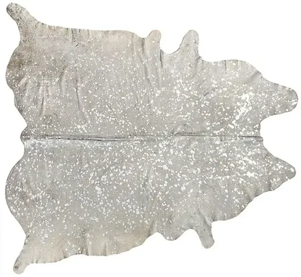 6'x7' Zephyr Hide, Grey/Silver