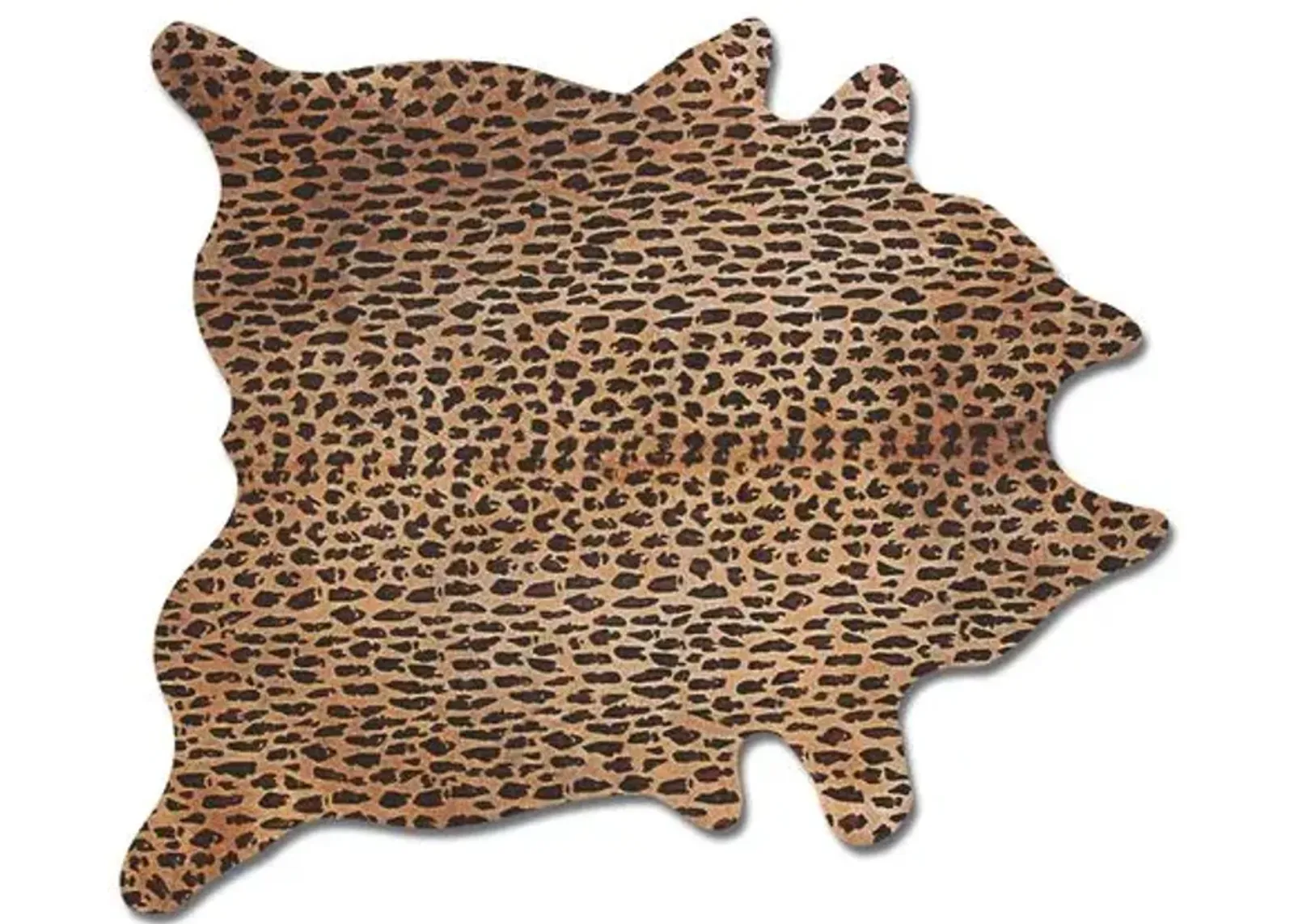 6'x7' Cheetah Print Hide Rug - Brown - natural - Brown