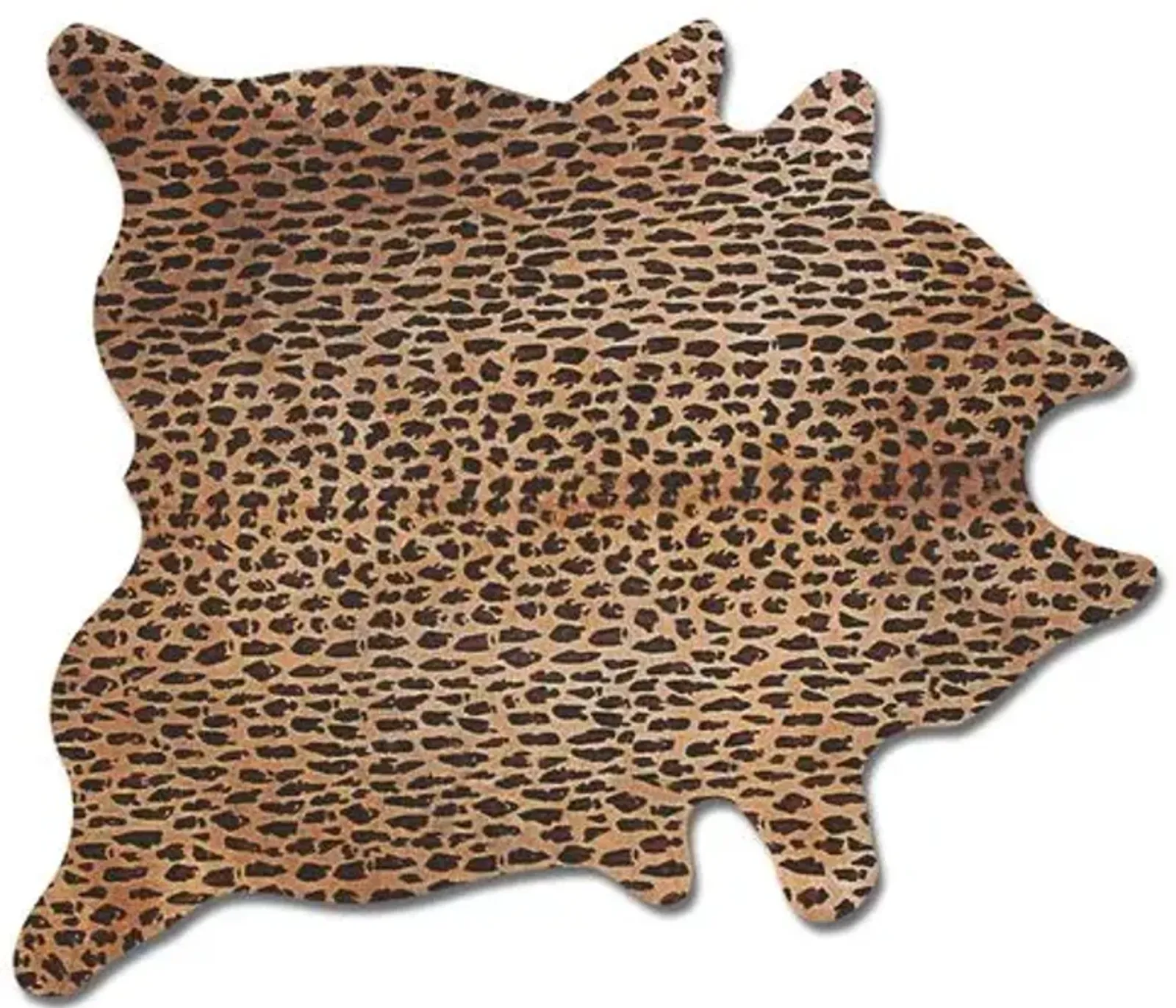 6'x7' Cheetah Print Hide Rug - Brown - natural - Brown