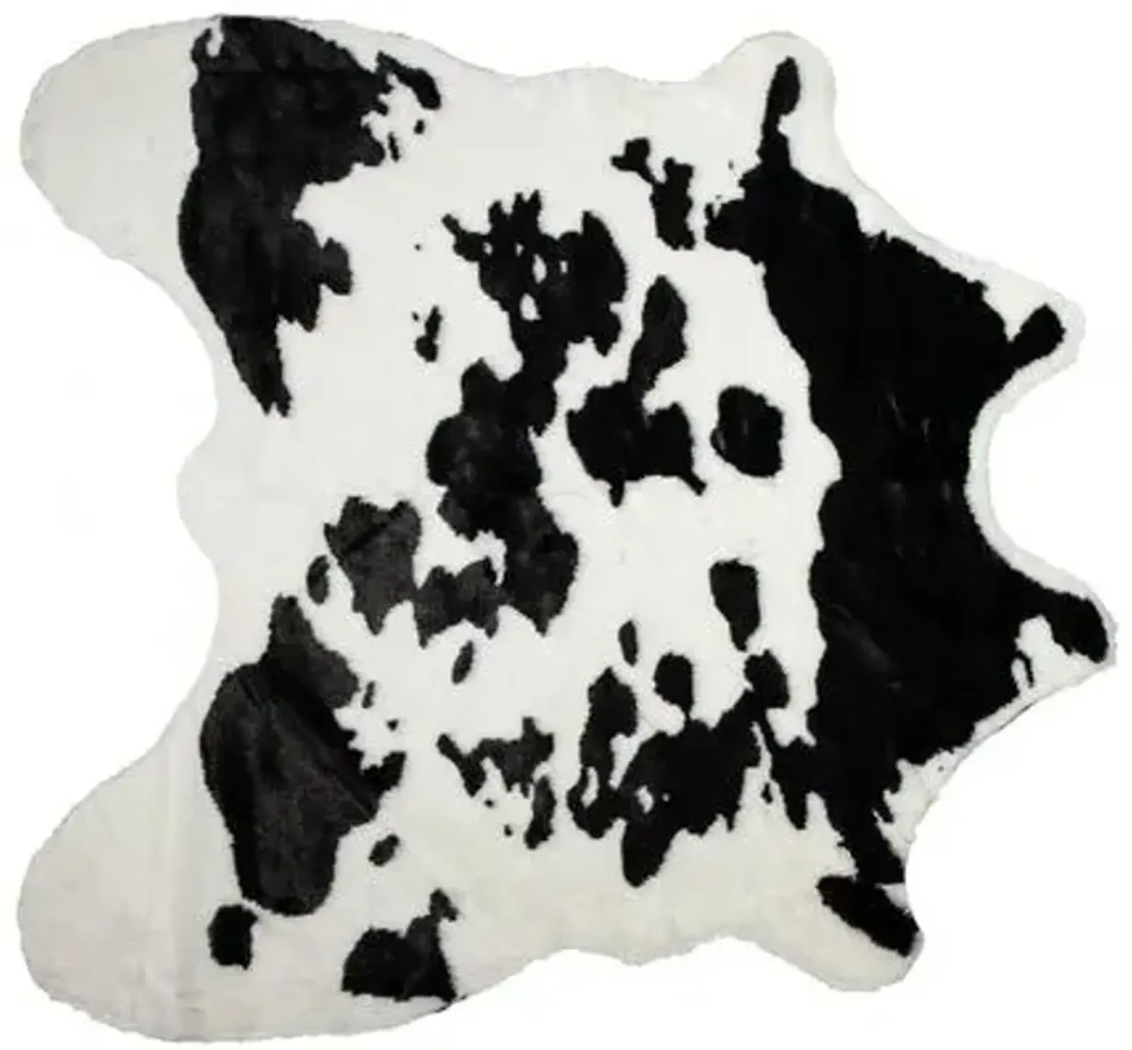 Faux Hide Rug - Sugarland Black/White - Black