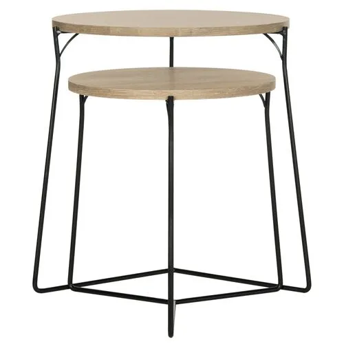 Etten Nesting Side Tables - Natural