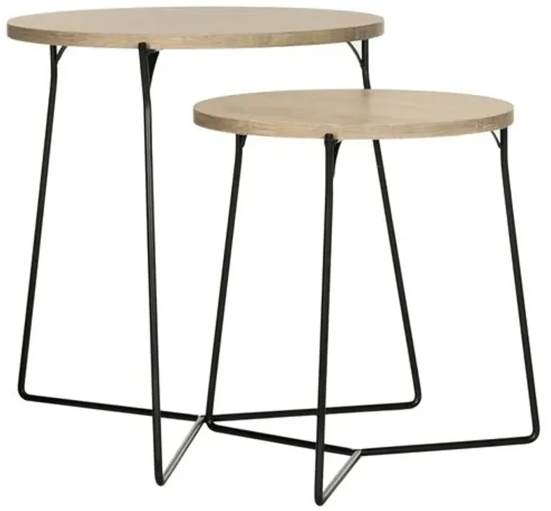 Etten Nesting Side Tables - Natural