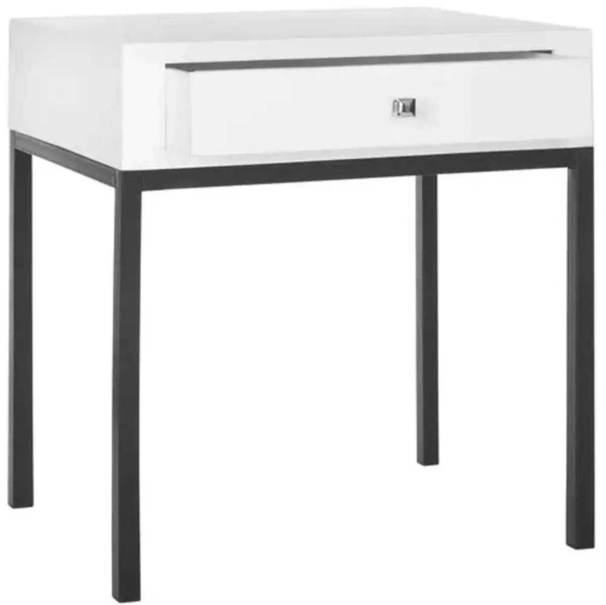 Jenna Nightstand - White/Black