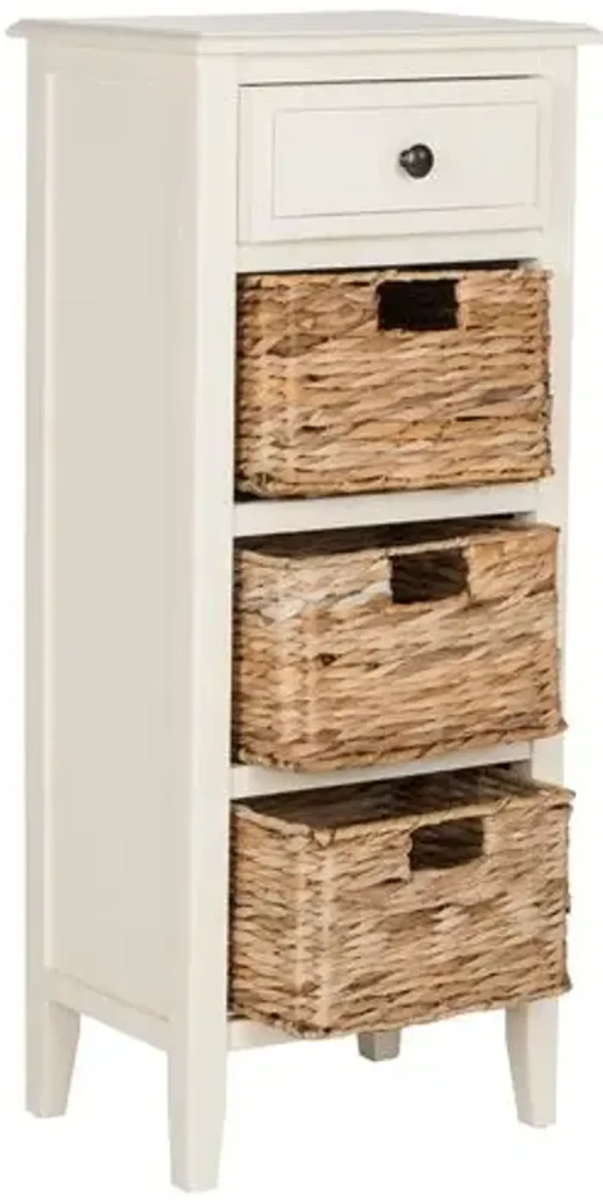 Michaela Side Table - Distressed White