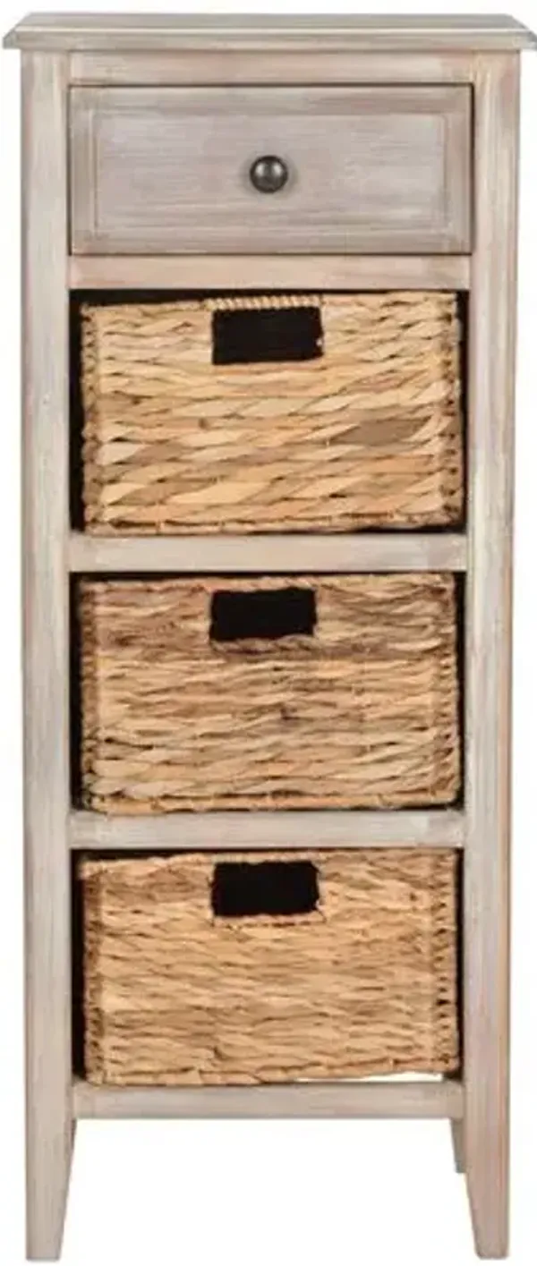 Michaela Side Table - Whitewash