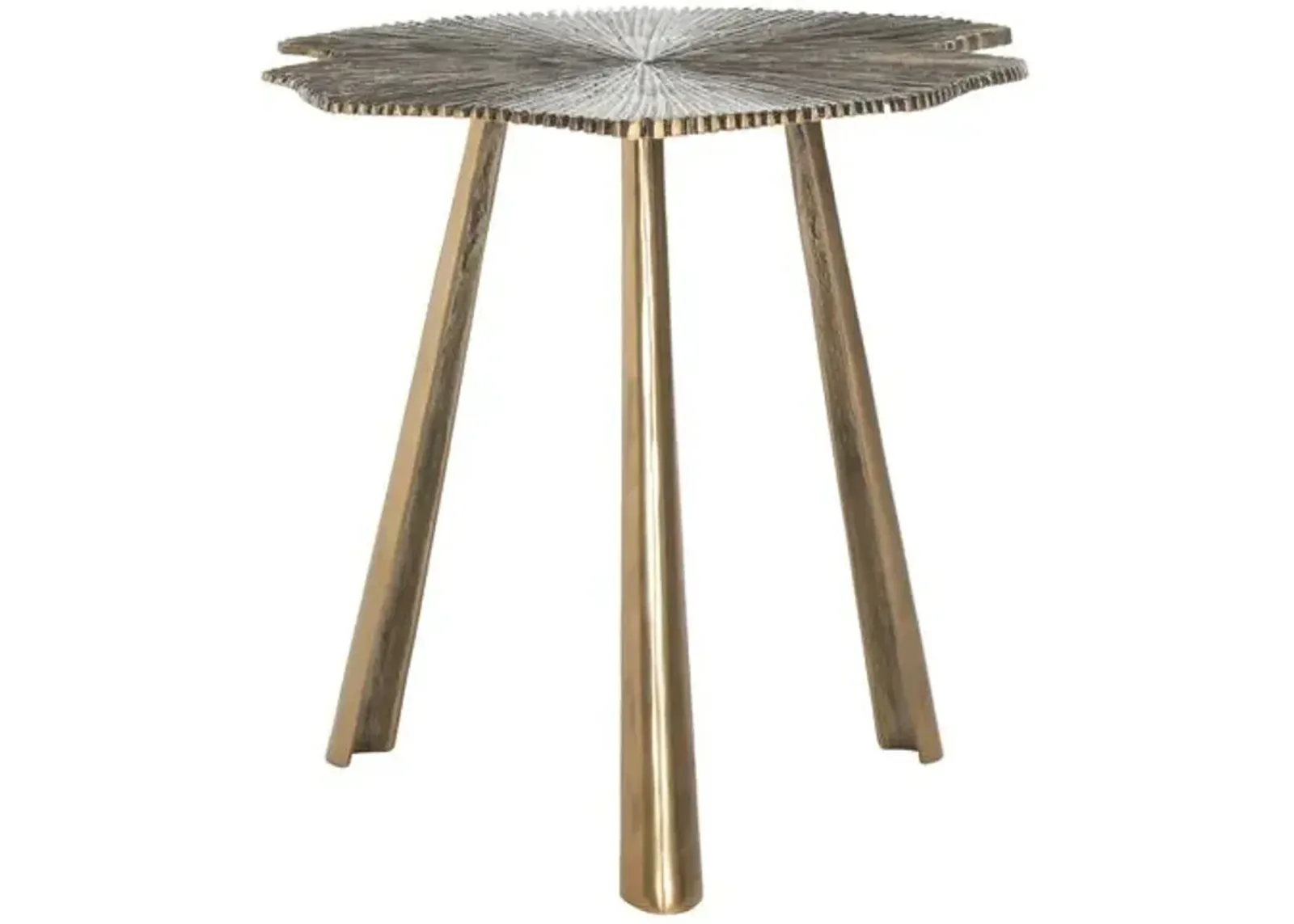 Portia Side Table - Brass - Gold