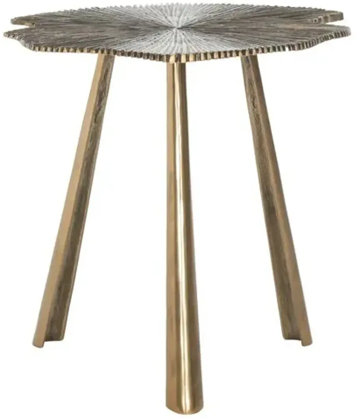 Portia Side Table - Brass - Gold