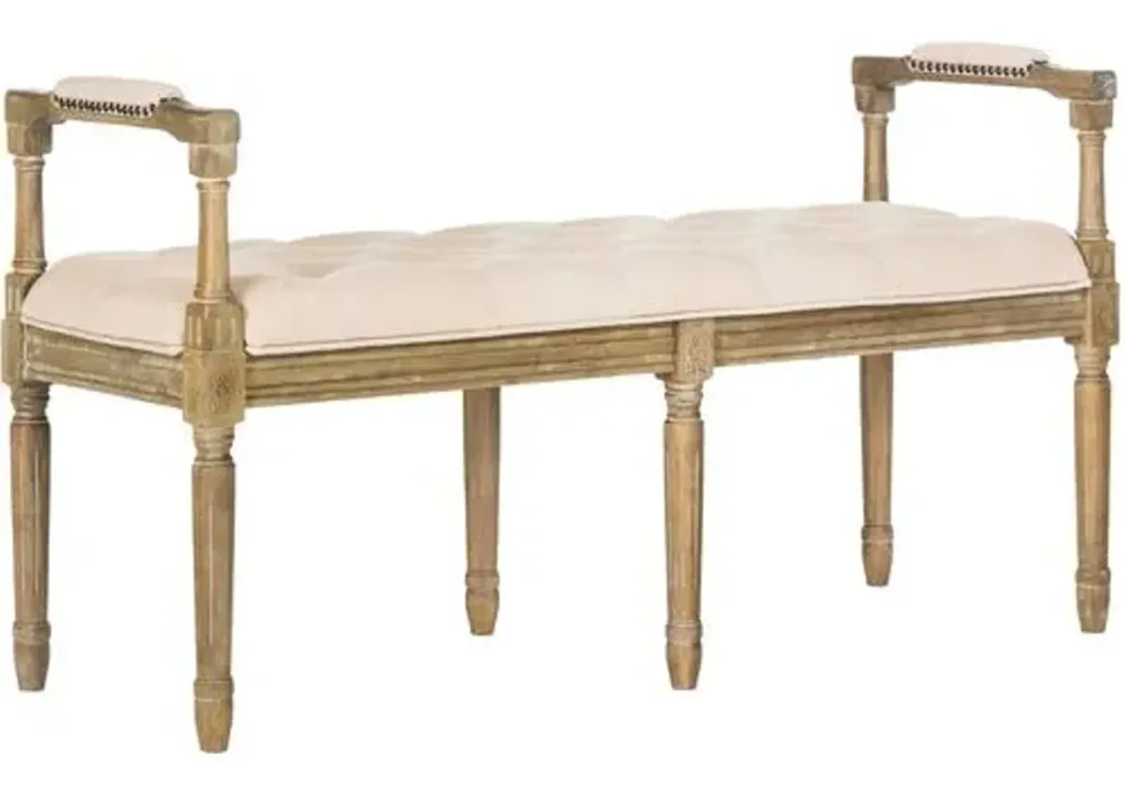 Leilani Bench - Beige Linen