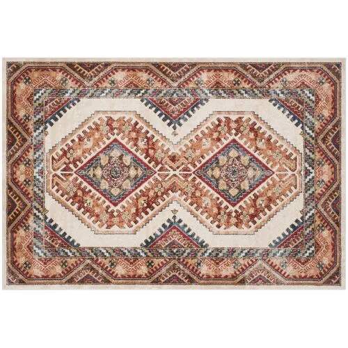 Cedar Rug - Ivory/Rust - Ivory