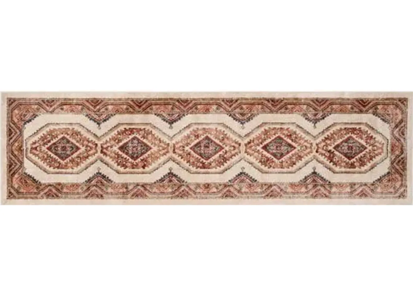 Cedar Rug - Ivory/Rust - Ivory