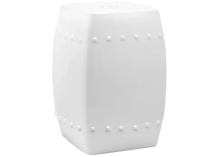 Freja Garden Stool - White