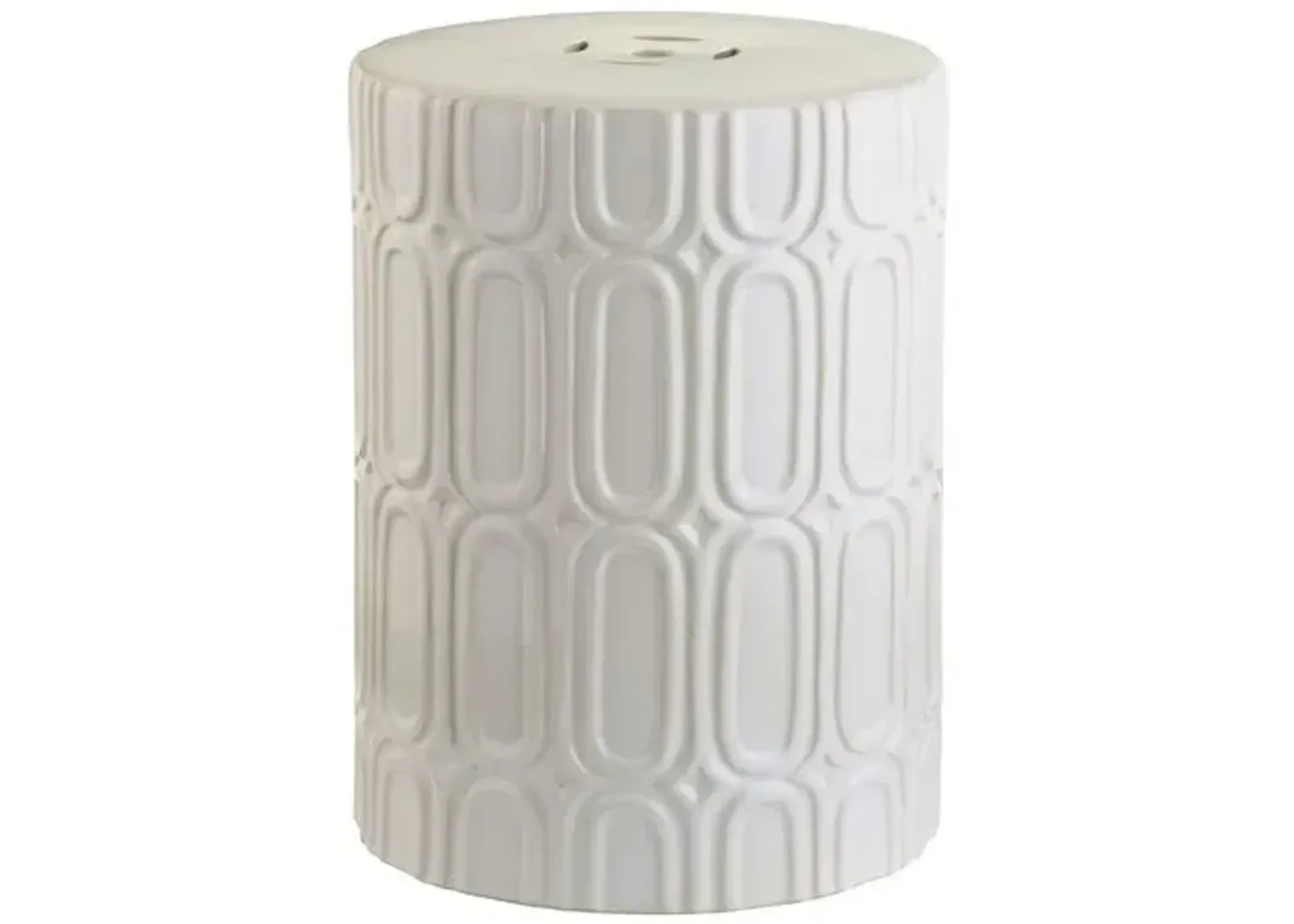 Chester Garden Stool - Cream