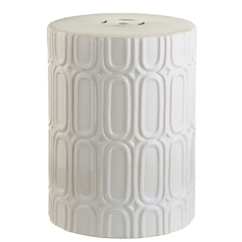 Chester Garden Stool - Cream