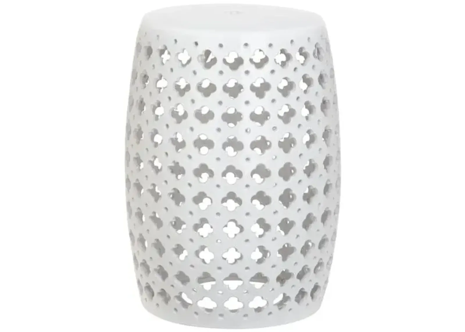 Lacey Garden Stool - White