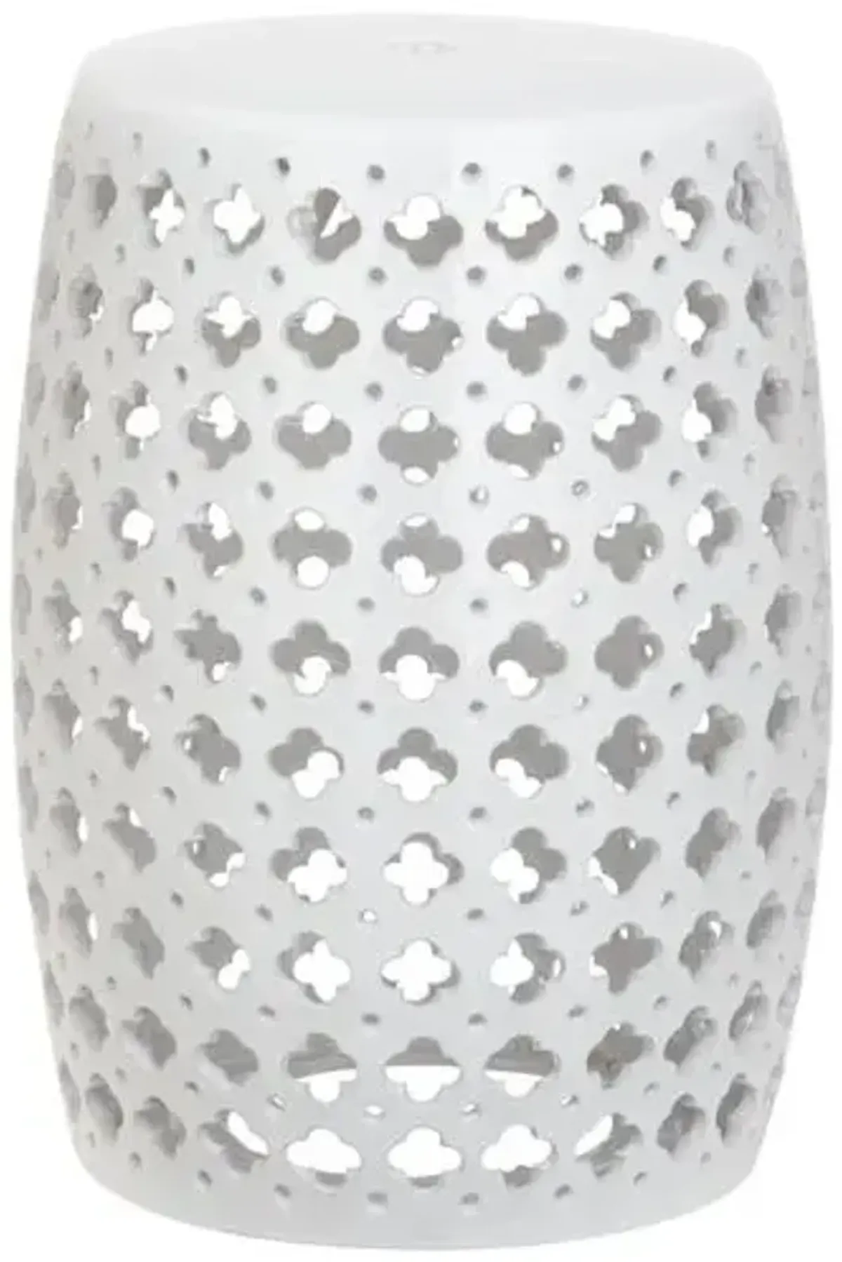 Lacey Garden Stool - White