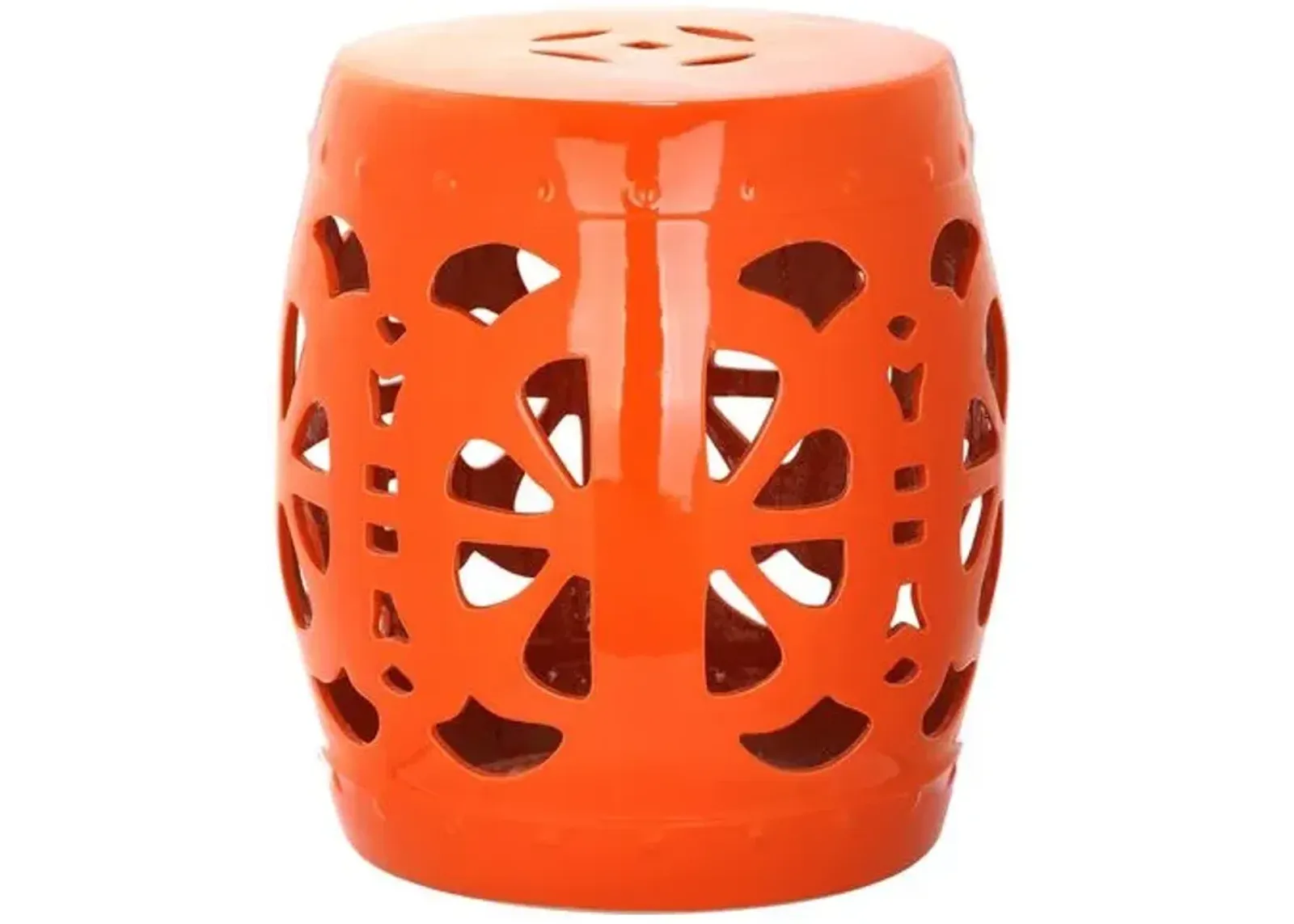 Abigail Garden Stool - Orange