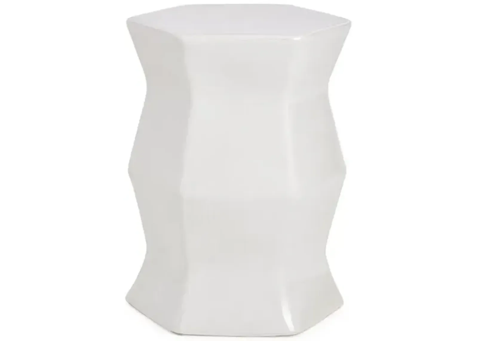 Laurel Garden Stool - Off-White