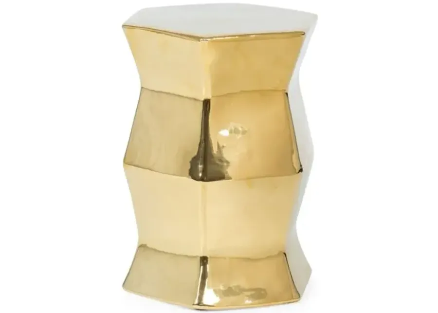 Marietta Garden Stool - Gold