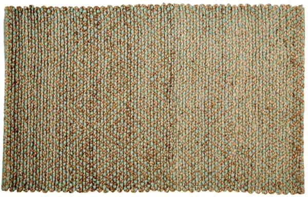 Siena Jute Rug - Natural/Green - Brown - Brown