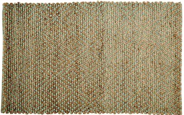 Siena Jute Rug - Natural/Green - Brown - Brown