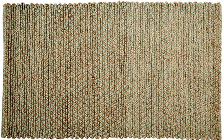 Siena Jute Rug - Natural/Green - Brown - Brown