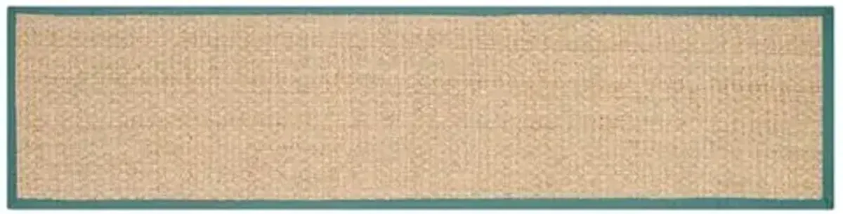 Malcom Sea-Grass Rug - Teal - Beige - Beige