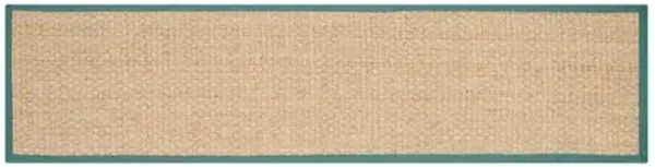 Malcom Sea-Grass Rug - Teal - Beige - Beige