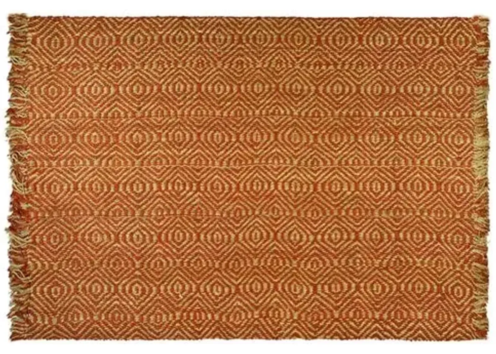 Vincent Sisal Rug - Rust - Red - Red