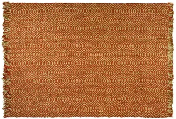 Vincent Sisal Rug - Rust - Red - Red